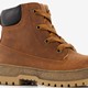 Leren jongens veterboots cognac bruin