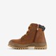 Leren jongens veterboots cognac bruin