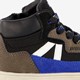 Hoge suede jongens sneakers zwart blauw