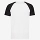Heren voetbal T-shirt wit zwart
