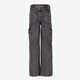 Meisjes wide leg cargo jeans donkergrijs