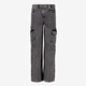 Meisjes wide leg cargo jeans donkergrijs