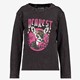 Meisjes shirt met opdruk zwart