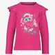 Meisjes shirt met ruches en vlinder roze