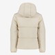 Korte gewatteerde meisjes winterjas beige