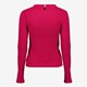Dames crepe blouse roze