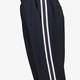 Blauwe dames pantalon met witte strepen