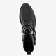 Dames biker boots met ritsen zwart
