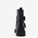 Dames biker boots met ritsen zwart