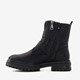 Dames biker boots met ritsen zwart