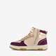 Hoge meisjes sneakers paars goud