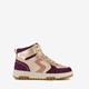 Hoge meisjes sneakers paars goud