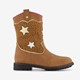 Western laarzen met sterren cognac