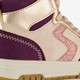 Hoge meisjes sneakers paars goud