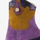 Suede meisjes western laarsjes paars