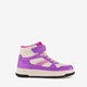 Hoge meisjes sneakers met glitter paars