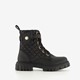 Meisjes veterboots met tasje zwart