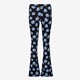 Dames flared broek met blauwe bloemen