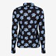 Dames coltrui met blauwe bloemen