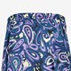 Dames midi rok met paisley print paars