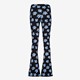Dames flared broek met blauwe bloemen