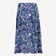 Dames midi rok met paisley print paars