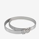 Dames riem metallic zilver