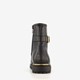 Meisjes veterboots met gesp zwart
