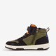 Hoge jongens sneakers legergroen