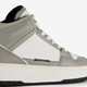 Hoge dames sneakers grijs wit