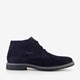 Hoge suede heren veterschoenen blauw