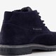 Hoge suede heren veterschoenen blauw
