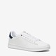 Heren sneakers wit met blauw detail