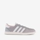 Breaknet suède dames sneakers grijs wit