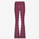 Dames flared broek met grafische print