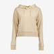 Osaga cropped dames hoodie beige