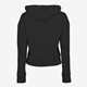 Cropped dames hoodie zwart