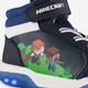 Hoge jongens sneakers met lichtjes blauw