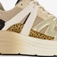 Dames dad sneakers beige goud
