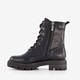Dames veterboots zwart