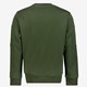 Heren sweater met rits groen