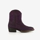 Meisjes western enkellaarsjes paars