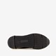 Leren dames dad sneakers zwart beige