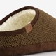 Heren instap pantoffels bruin