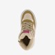 Gevoerde hoge meisjes sneakers goud