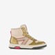 Gevoerde hoge meisjes sneakers goud