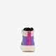 Hoge meisjes sneakers paars metallic
