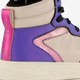 Hoge meisjes sneakers paars metallic