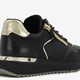 Dames sneakers zwart metallic goud