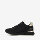 Dames sneakers zwart metallic goud